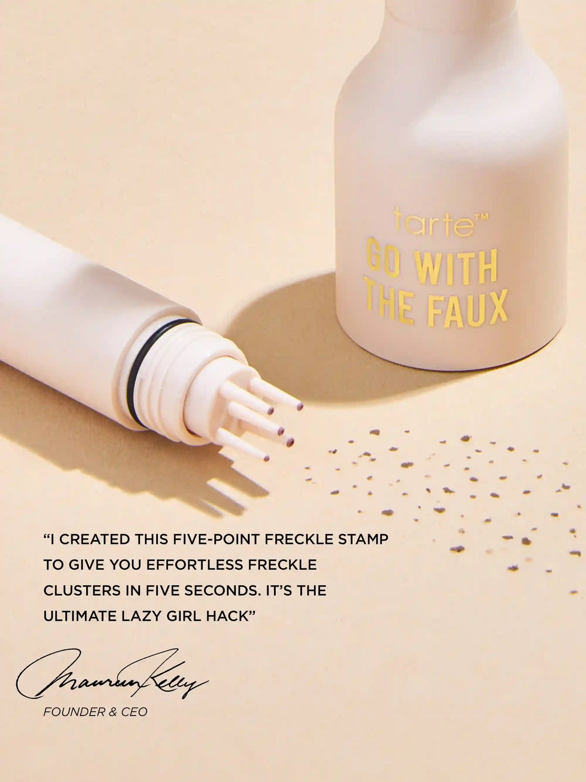 go with the faux™ freckle stamp