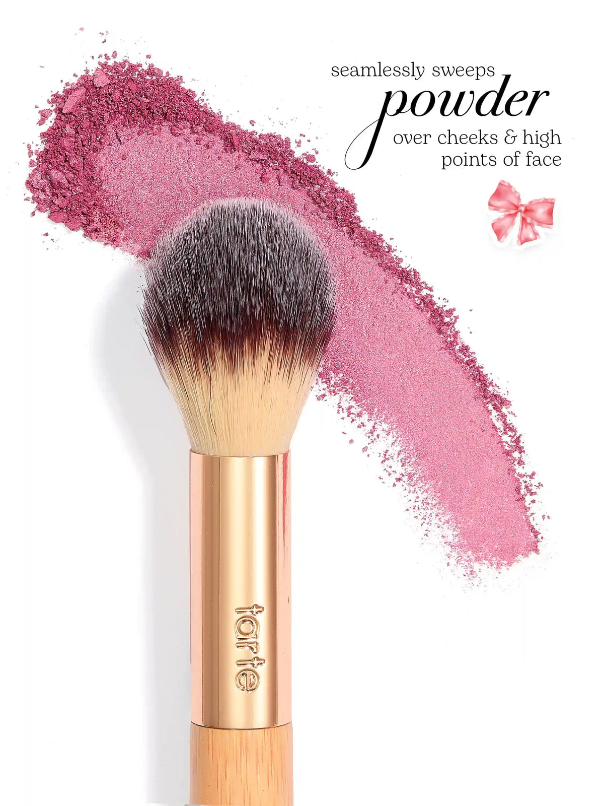 double-ended cream & powder cheek brush