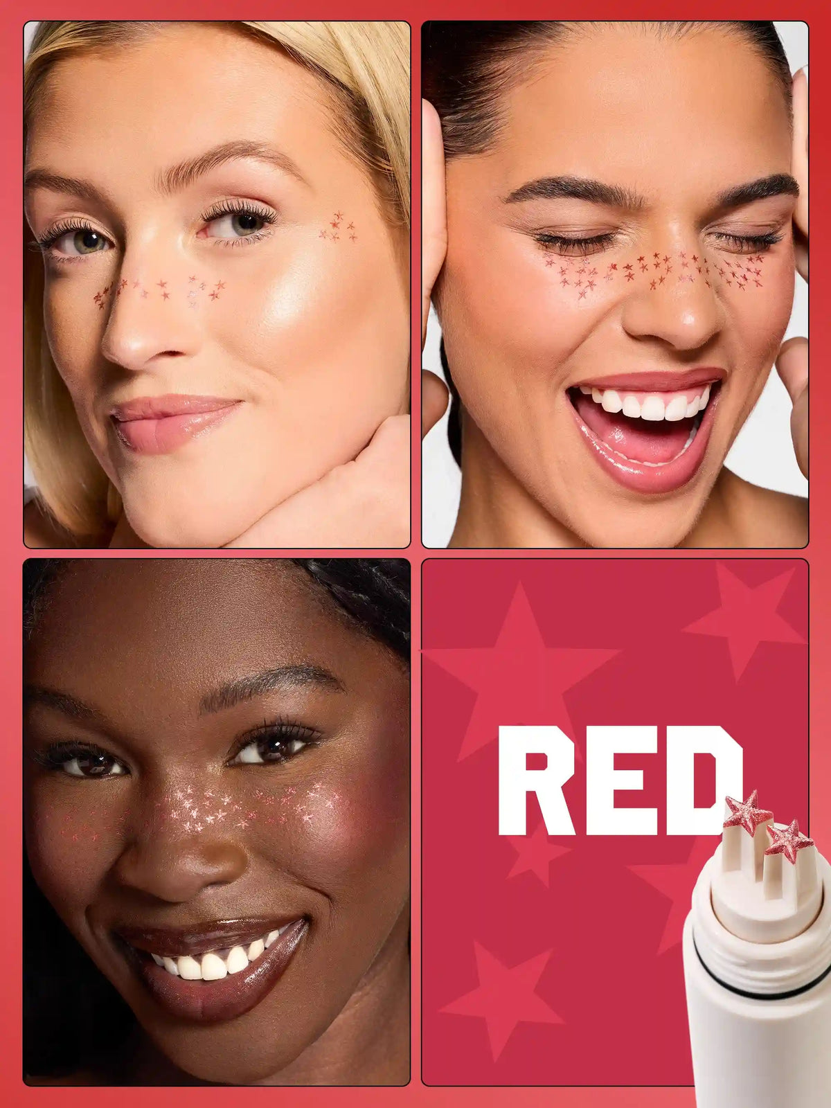 go with the faux™ starstruck freckle stamp