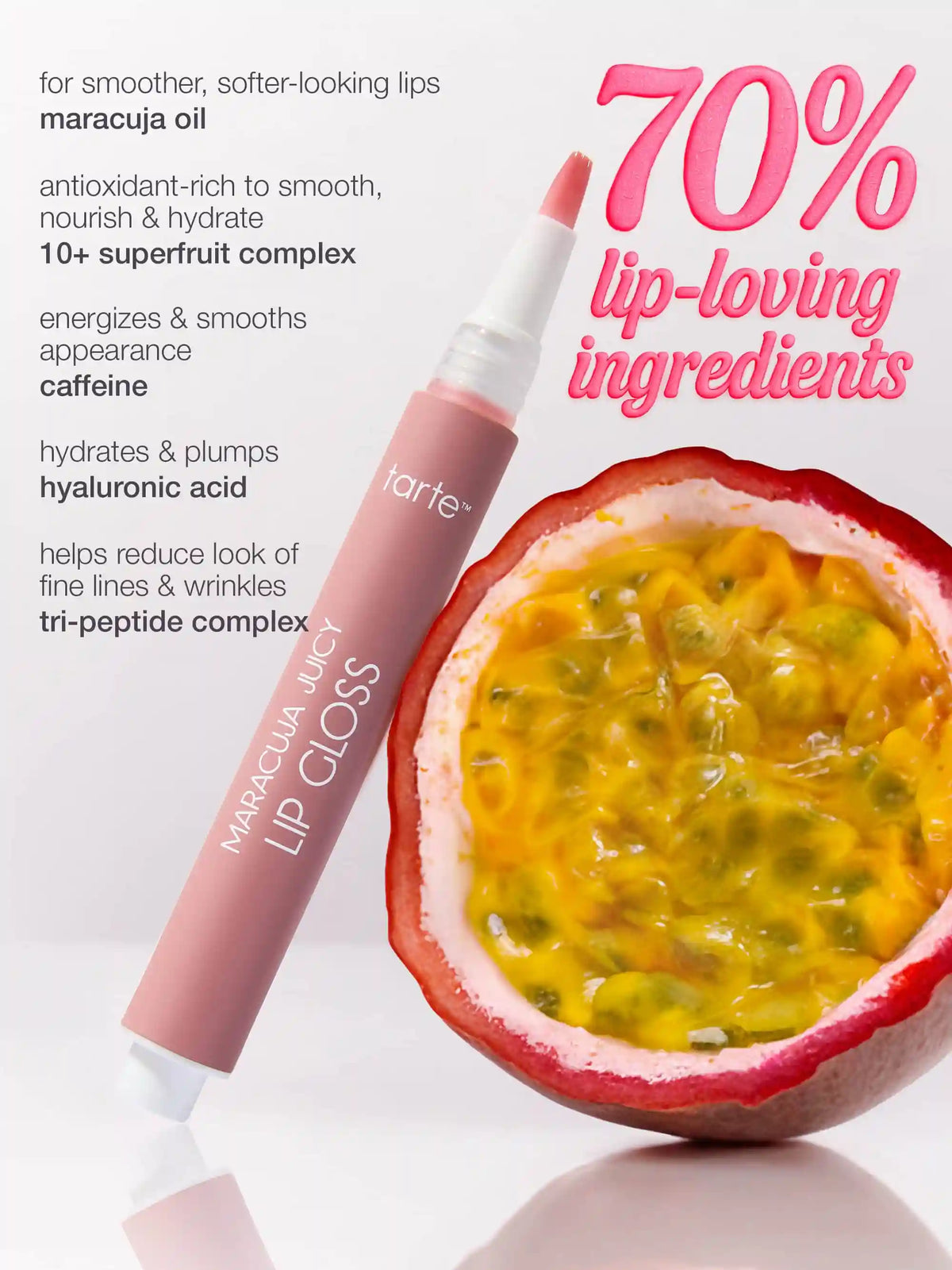 maracuja juicy lip gloss with limited-edition charm