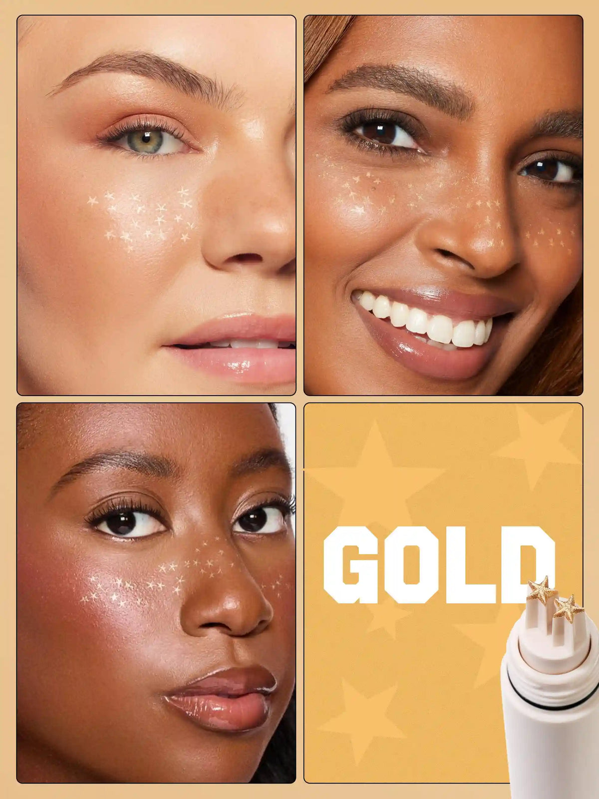 go with the faux™ starstruck freckle stamp