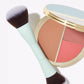 double ended cream face brush