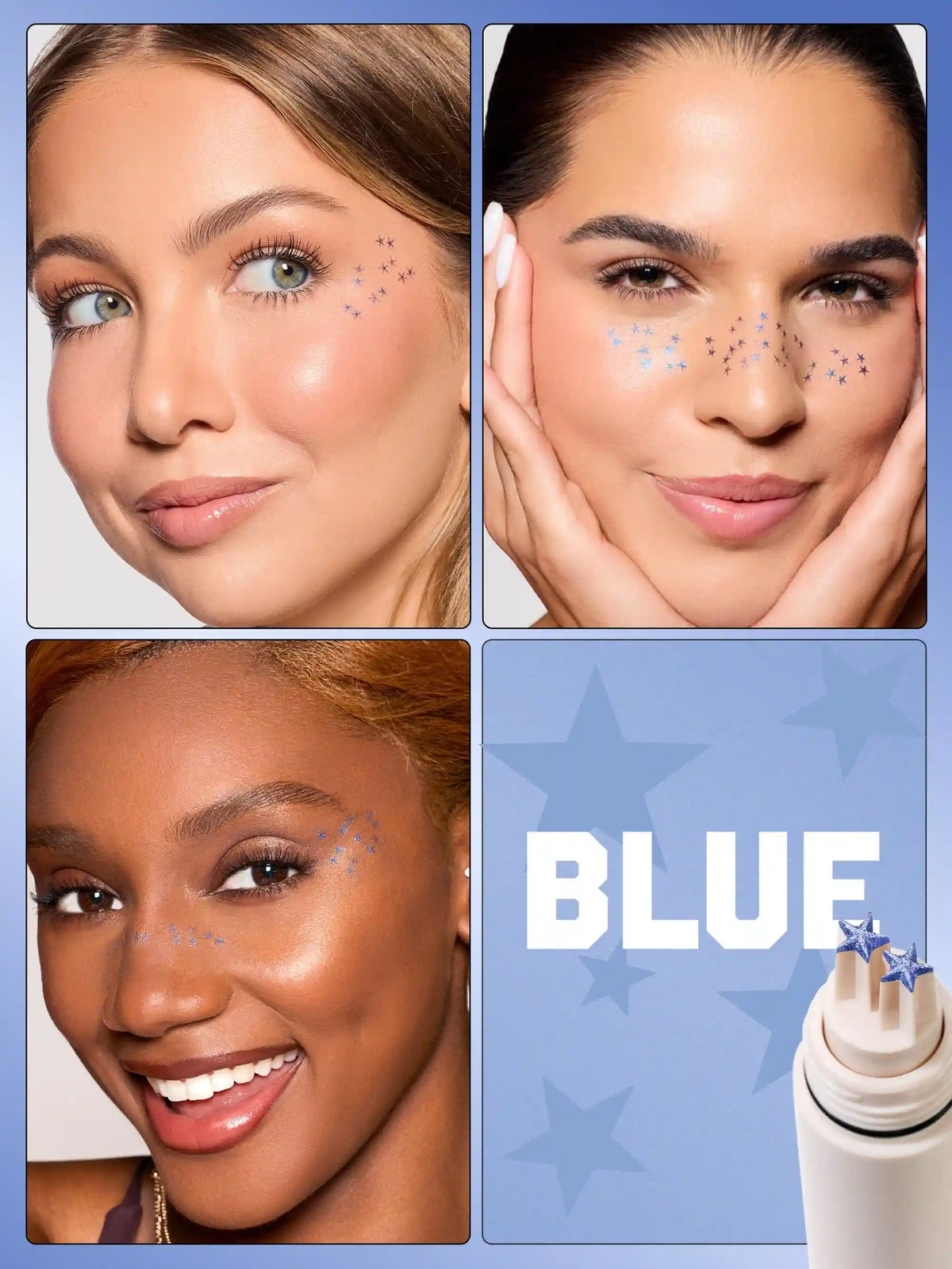 go with the faux™ starstruck freckle stamp
